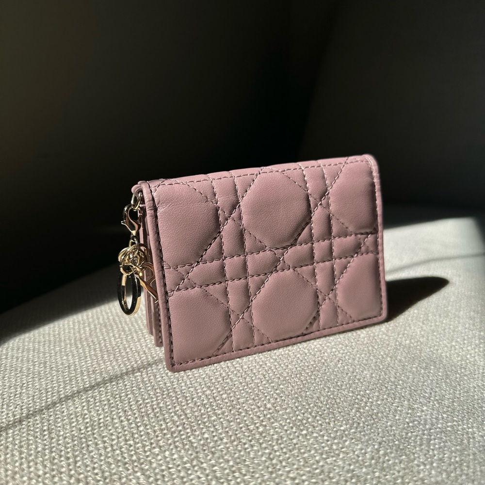 Christian Dior flap card holder